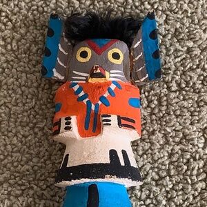 Vintage Small 3” Native American Hopi Owl Kachina (Mongwa) - Unsigned